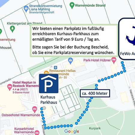 Ankerplatz Warnemuende - Direkte Strandnaehe Mit Leuchtturmblick 罗斯托克 外观 照片